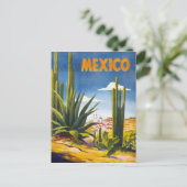 Mexico Vintage Poster hersteld Briefkaart (Staand voorkant)
