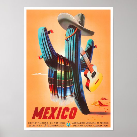 Mexico vintage-poster poster (Voorkant)