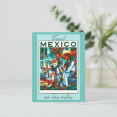 Mexico Vintage Travel Briefkaart (Staand voorkant)