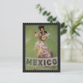 Mexico Vintage Travel Briefkaart (Staand voorkant)
