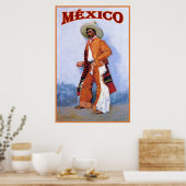México ~ Vintage Travel Poster (Keuken)