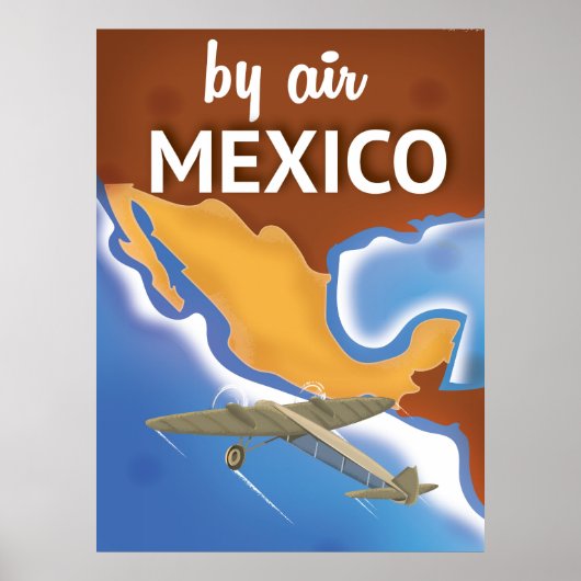 Mexico Vintage Travel poster (Voorkant)