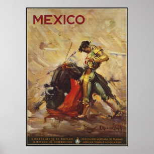 Mexico Vintage Travel Poster en Retro Prints