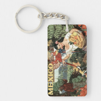 Mexico Vintage Travel Poster Sleutelhanger