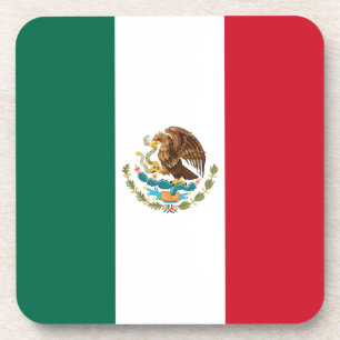 Mexico Vlag, Bandera de Mexicaanse Republiek Bier Onderzetter