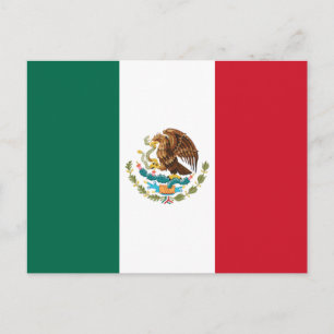Mexico Vlag, Bandera de Mexicaanse Republiek Briefkaart