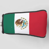 Mexico Vlag, Bandera de Mexicaanse Republiek Golfheadcover (Voorkant)