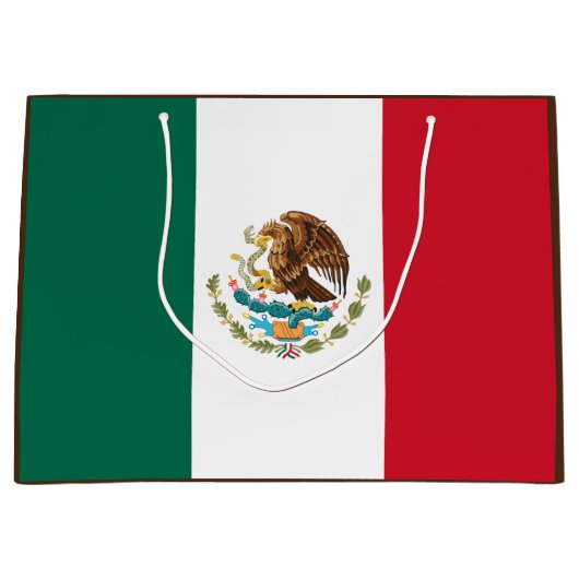 Mexico Vlag, Bandera de Mexicaanse Republiek Groot Cadeauzakje (Voorkant)
