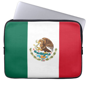 Mexico Vlag, Bandera de Mexicaanse Republiek Laptop Sleeve