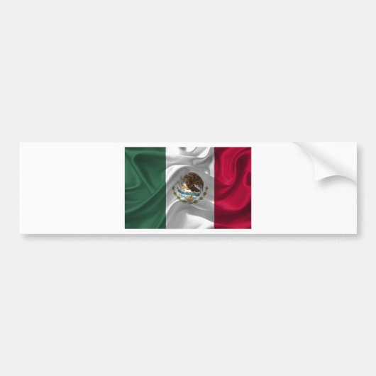 mexico-vlag bumpersticker (Voorkant)