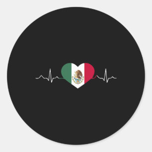 Mexico Vlag Mexicaanse Onafhankelijkheidsdag Trots Ronde Sticker