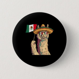Mexico vlag Mexicaanse trots Mexicaanse wortels Me Ronde Button 5,7 Cm