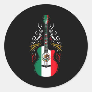 Mexico vlag Mexicaanse trots Mexicaanse wortels Me Ronde Sticker