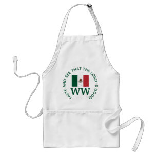 MEXICO-Vlag MONOGRAM Gepersonaliseerd scripts Standaard Schort