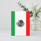 MEXICO-VLAG - NATIONALE MEXICAANSE VLAG BRIEFKAART (Staand voorkant)