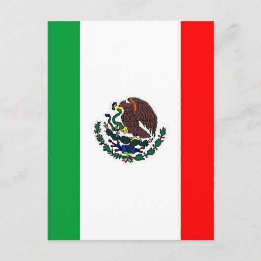MEXICO-VLAG - NATIONALE MEXICAANSE VLAG BRIEFKAART (Voorkant)