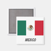 Mexico-vlag Rechthoekig magneet (Voorkant / Achterkant)