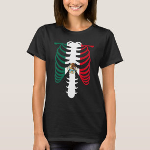 Mexico Vlag Skelet Patriottisch Mexico 1 T-shirt