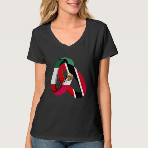 Mexico Vlag Trinidad&Tobago Gekweekte Ring Huwelij T-shirt
