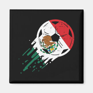Mexico Vlag Voetbal Ll Mexicaanse Voetll Fan Manne Magneet
