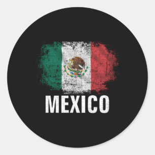 Mexico Vlag voor Mexicaans Ronde Sticker