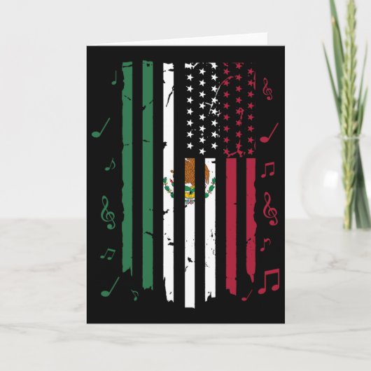 Mexico Vlag VS Patriottische Mexicaanse Vlag Ameri Kaart (Voorkant)