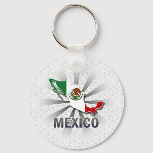 Mexico-vlaggenkaart 2.0 sleutelhanger (Voorkant)