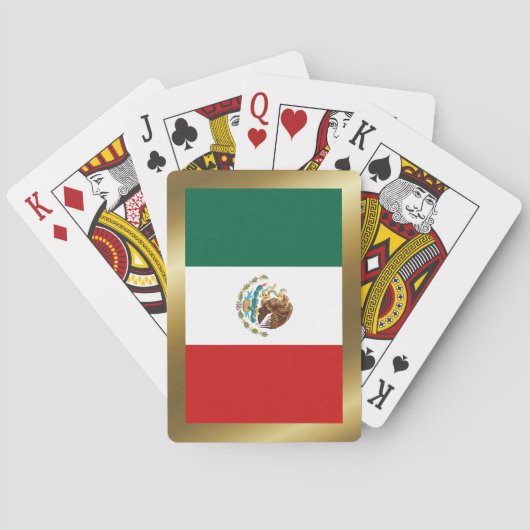Mexico-vlagspelkaarten Speelkaarten (Achterkant)