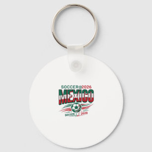 Mexico Voetbal 2026 Voetbal Vet Land Typografie  Sleutelhanger