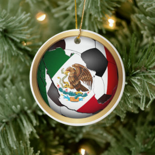 Mexico Voetbal Bal Sportartikelen Keramisch Ornament
