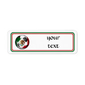 Mexico-Voetbal Etiket (Voorkant)
