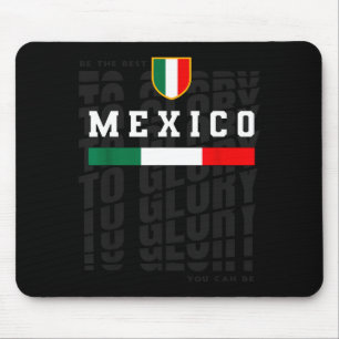 Mexico Voetbal Football Vlag Vintage Trui Fanatiek Muismat