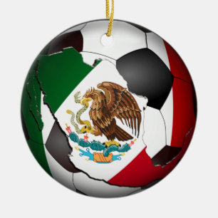 Mexico-Voetbal Keramisch Ornament