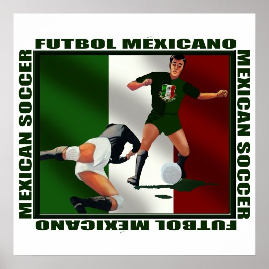 Mexico-Voetbal Poster (Voorkant)