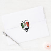 Mexico-Voetbal Ronde Sticker (Envelop)