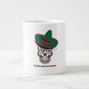 Mexico Voetbal Schedel 2026 - Pasión Que No Muere  Extra Grote Beker
