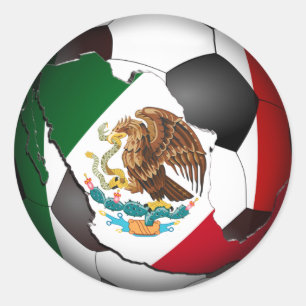 Mexico Voetbal Sport Ronde Sticker