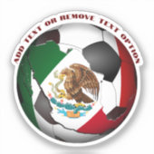 Mexico Voetbal Sport Sticker (Voorkant)