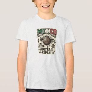 MEXICO Voetbal Voetbal Aangepast 2026 Tri-Blend Shirt