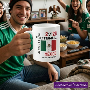MEXICO Voetbal Voetbalmaat 2026 ELK JAAR Extra Grote Beker