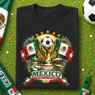 Mexico Voetbalfan El Tri Voetbal WK Voetbal Tri-Blend Shirt