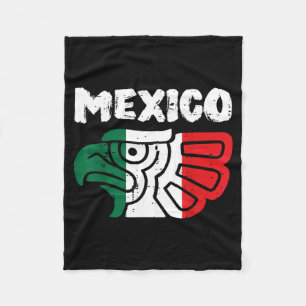 Mexico Vogel Adelaar Kop Vlag Mexicaanse Trots Her Fleece Deken