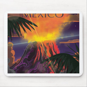 Mexico Vulkanaat Reisposter Muismat