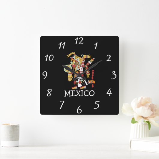 Mexico Wall Clock Vierkante Klok (Huis)