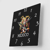 Mexico Wall Clock Vierkante Klok (Hoek)