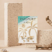 Mexico Wedding Destination Passport Wereldkaart IV