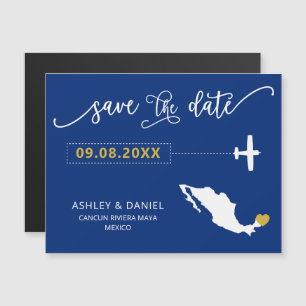 Mexico Wedding Save the Date Kaart, Kaart