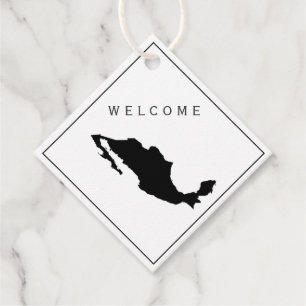 Mexico welkomsttas cadeau Label voor bruiloft week