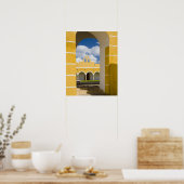 Mexico, Yucatan, Izamal. Franciscan Convent 2 Poster (Keuken)