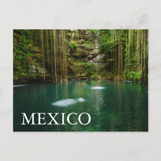 Mexico, Yucatan, Schilderachtig meer Briefkaart (Voorkant)